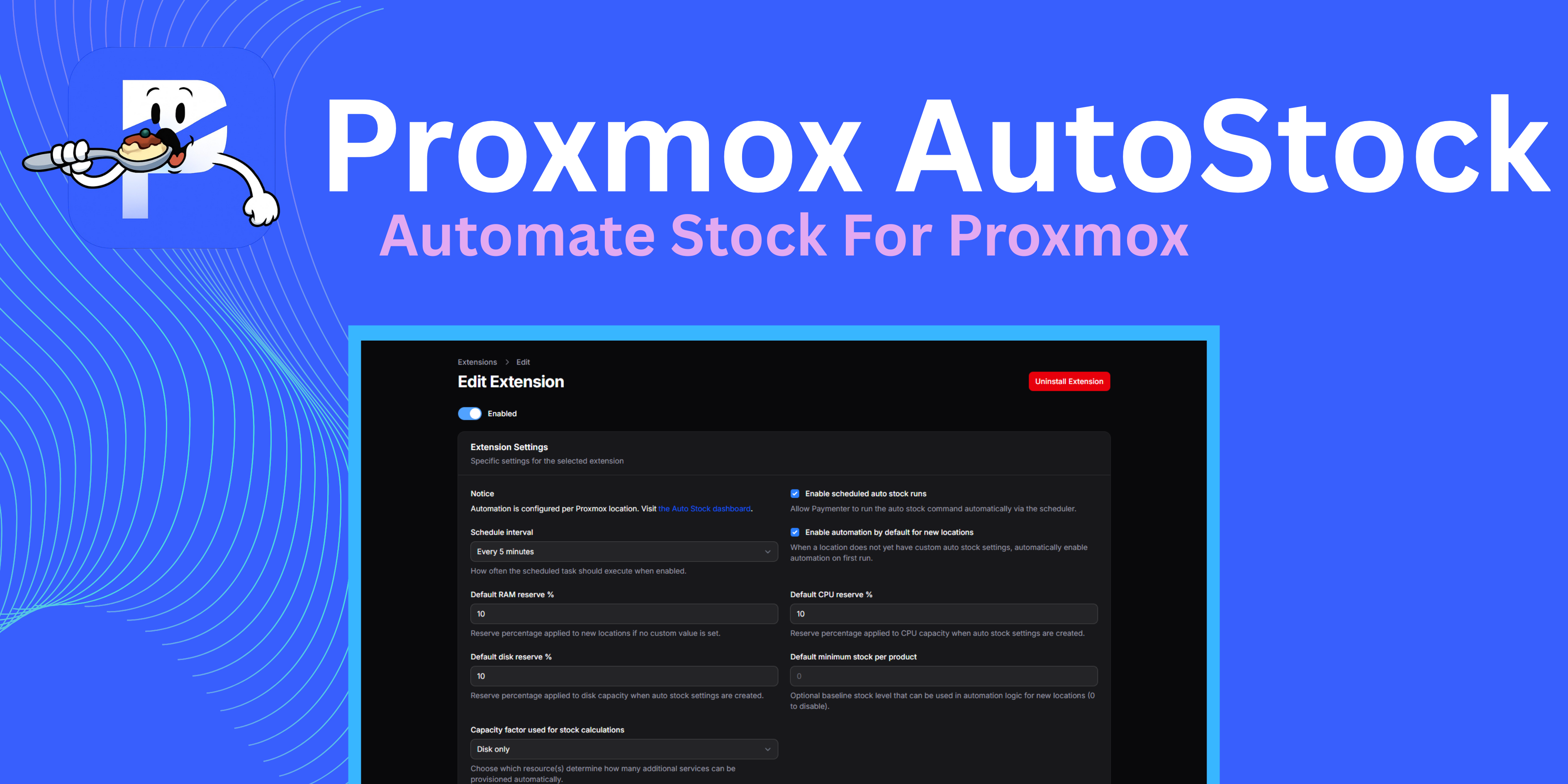 Proxmox Autostock | automate stock
