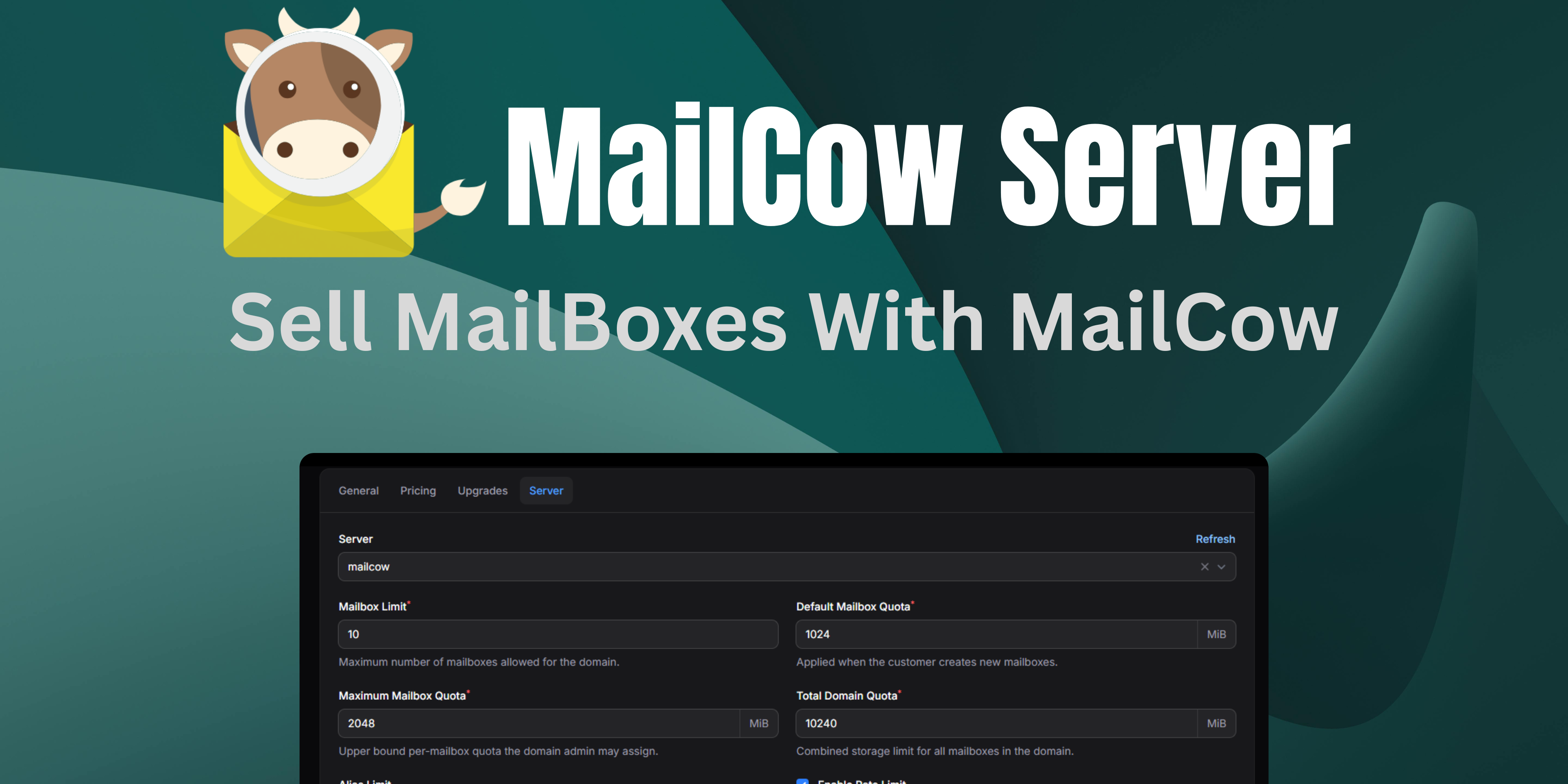 MailCow | Sell Mailboxes