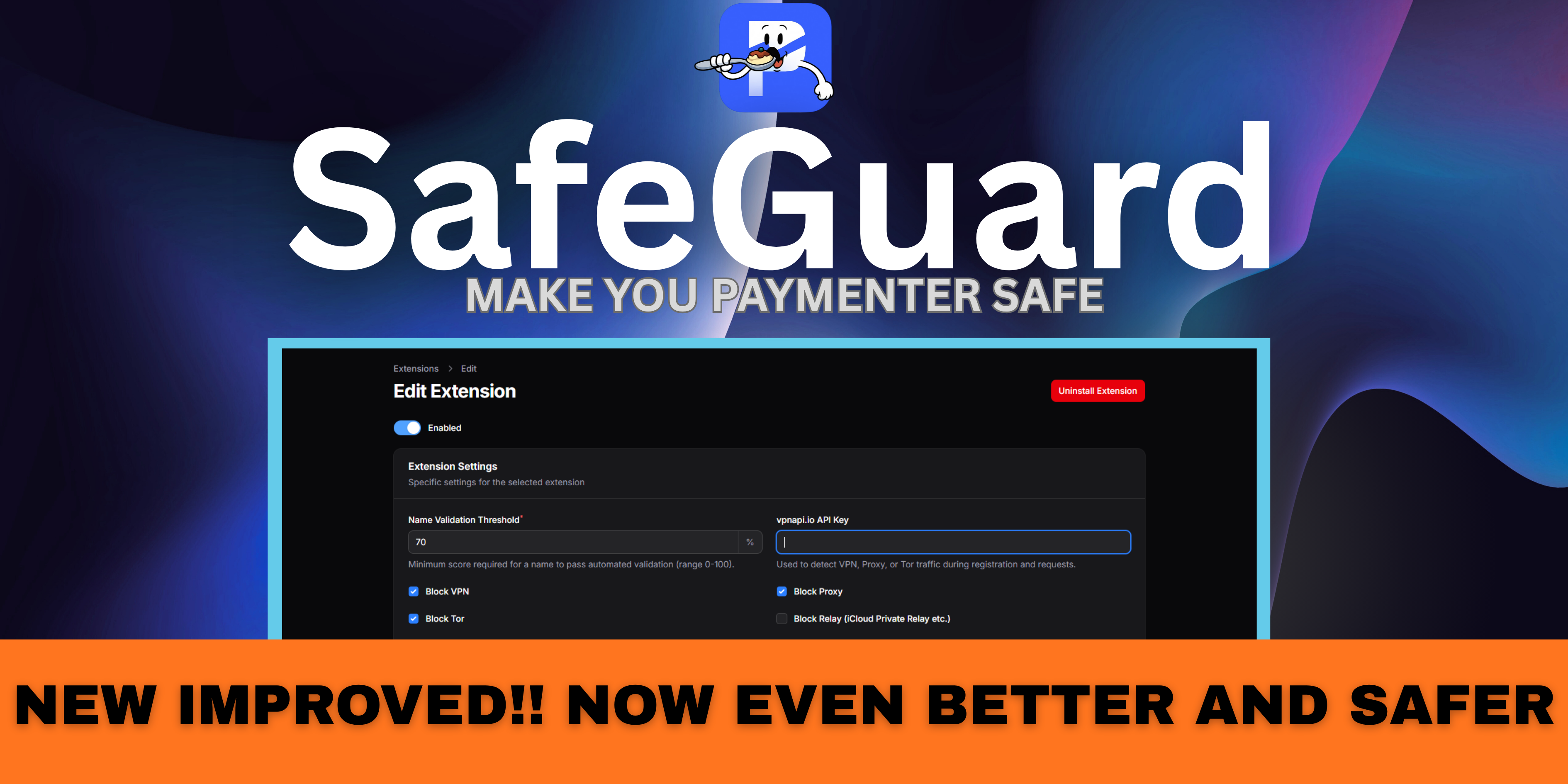 Better Security | Secure your paymenter