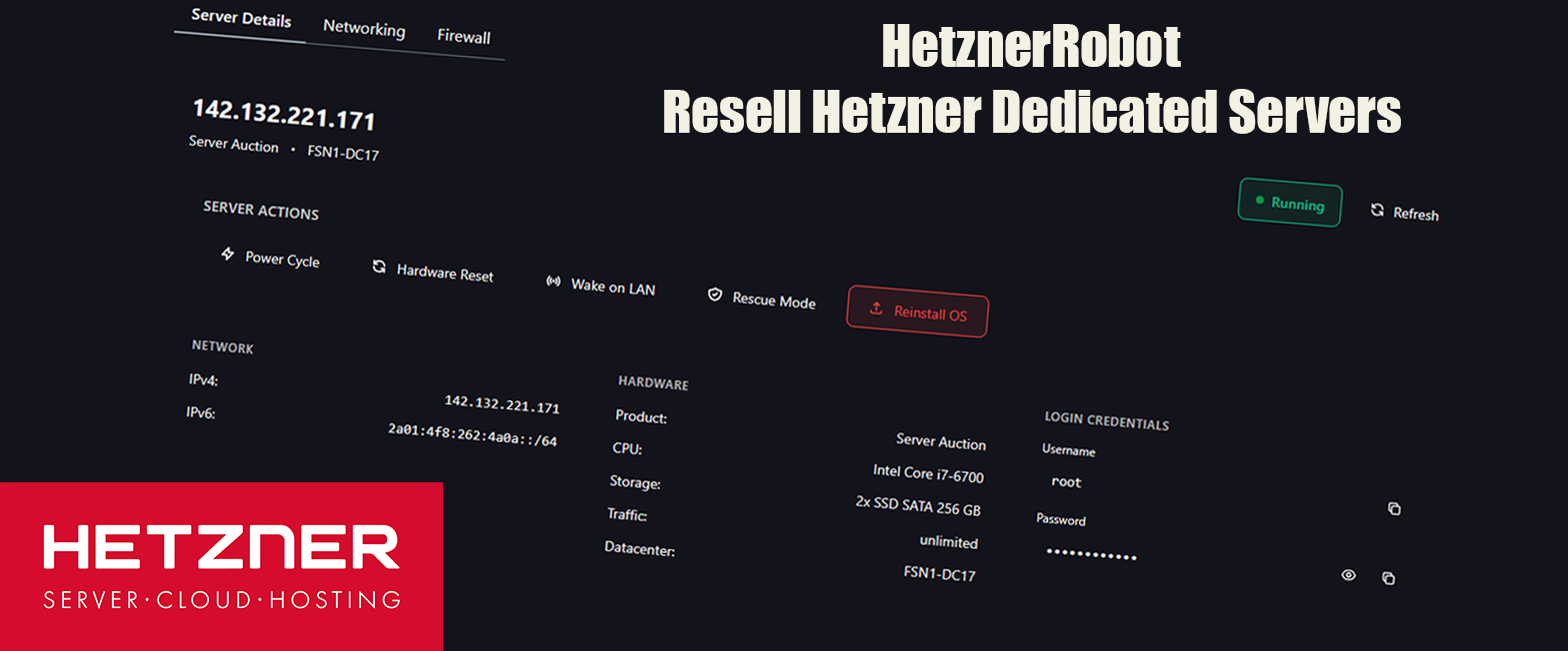 HetznerRobot - Reseller for Paymenter