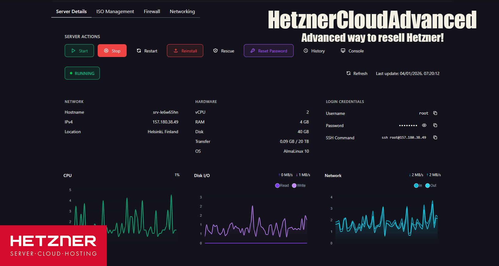 HetznerCloudAdvanced - Reseller