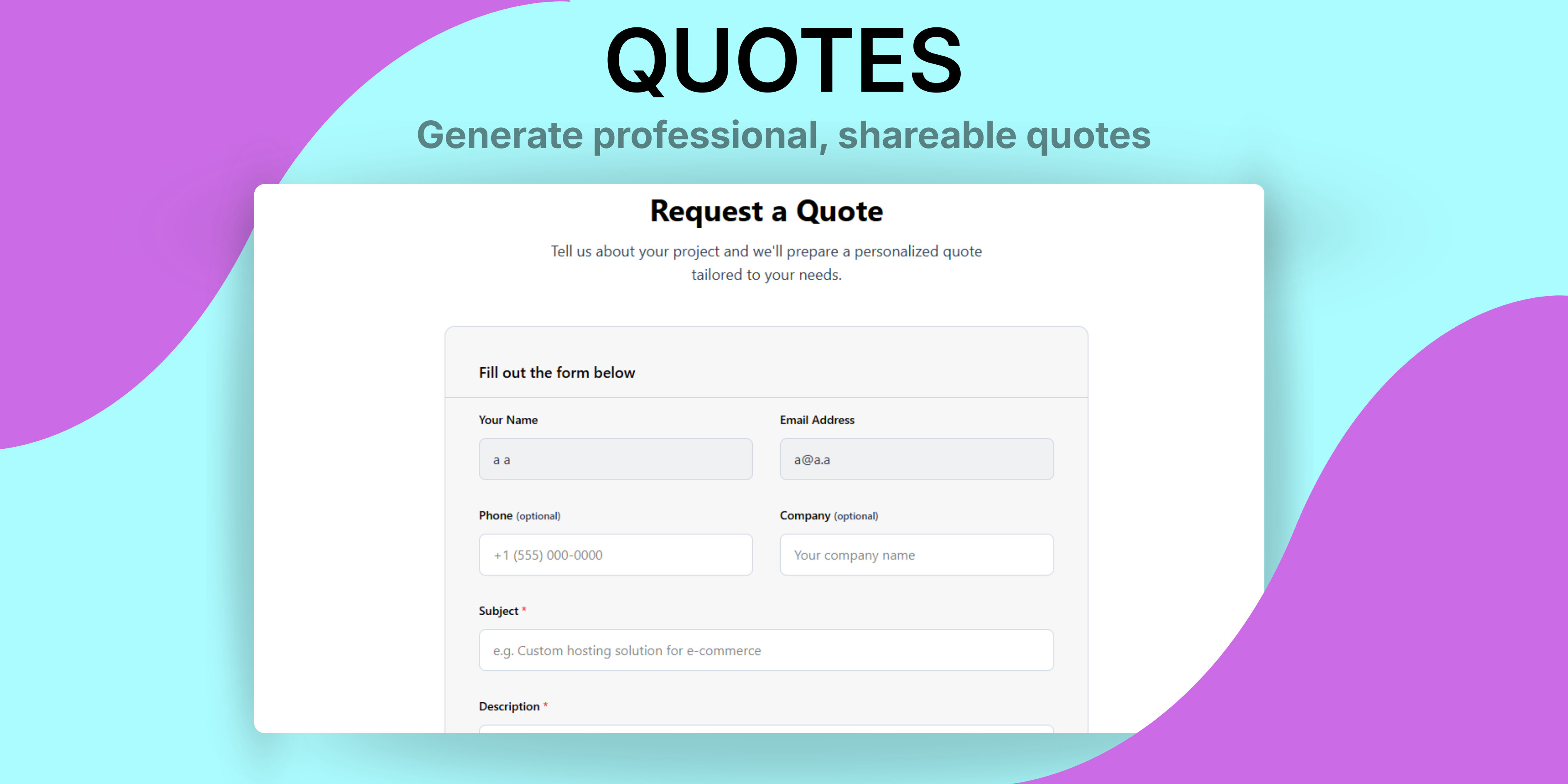 Quote System for Paymenter