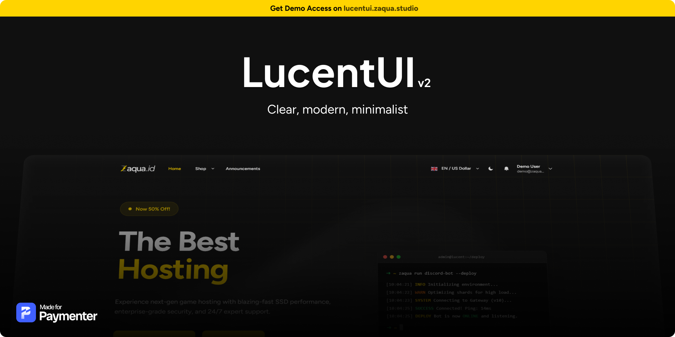 LucentUI - Paymenter Theme