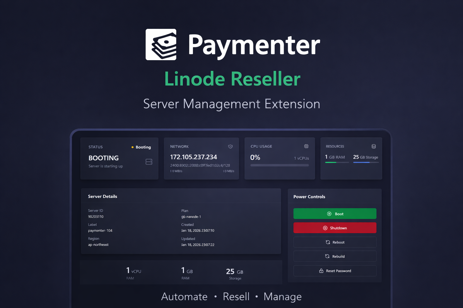 Linode VPS Reseller Plus