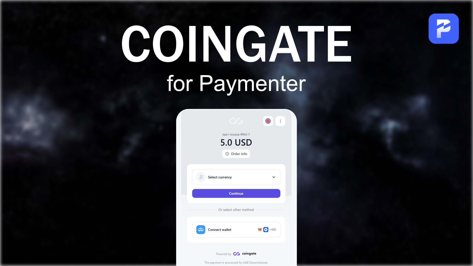 CoinGate for Paymenter