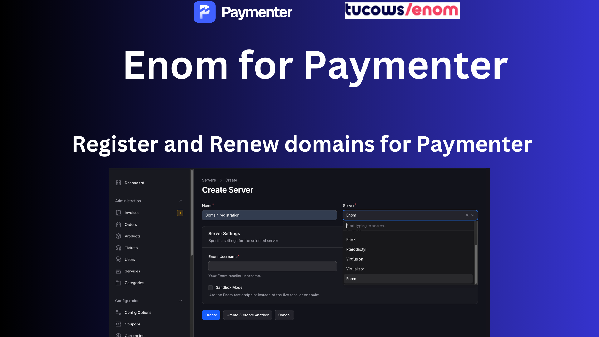 Enom for Paymenter