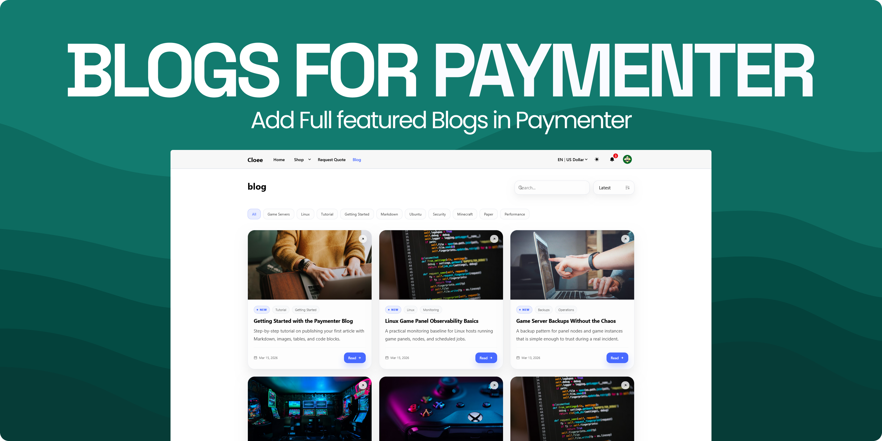 Blogs for Paymenter