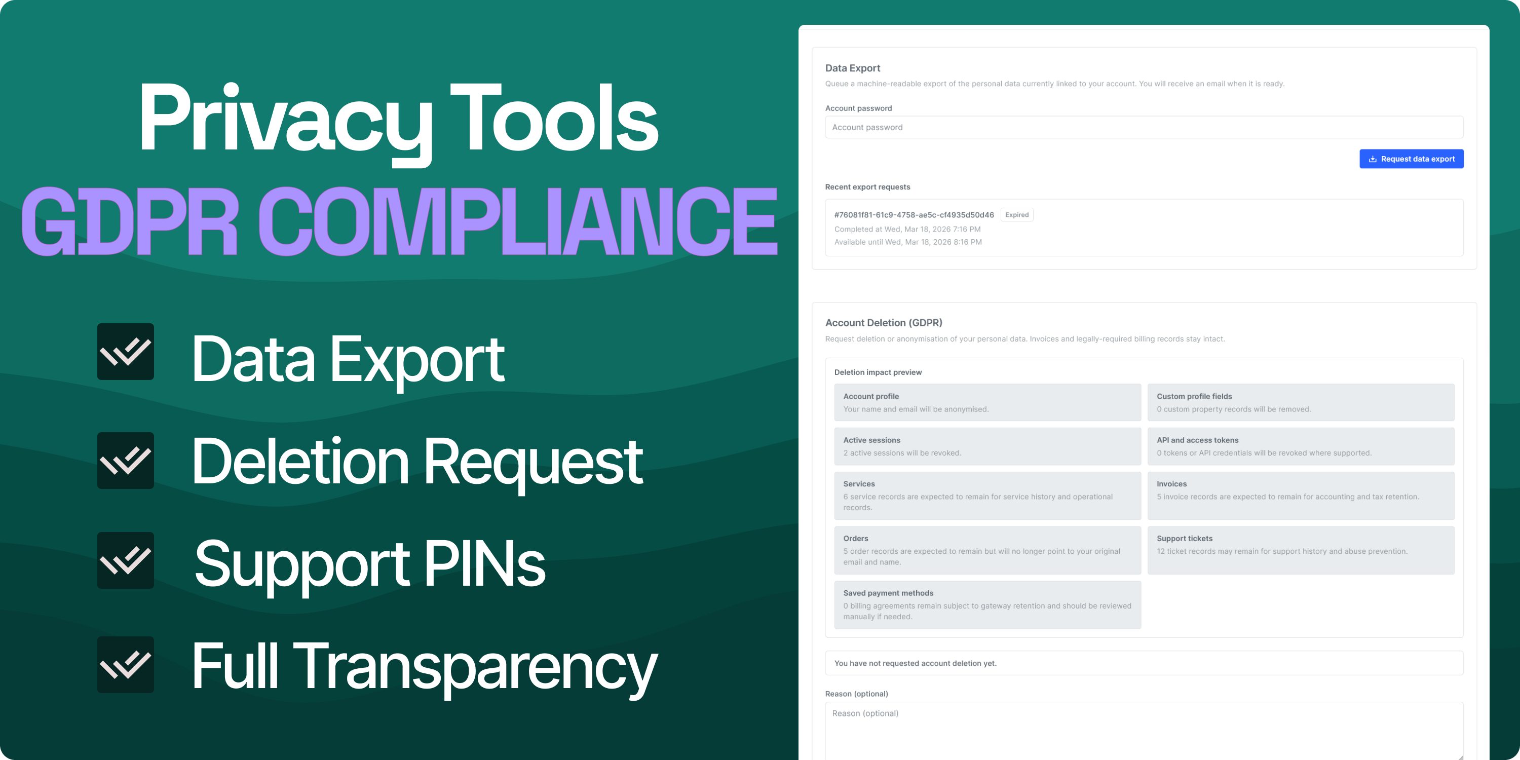 Privacy Tools Improve GDPR for paymenter
