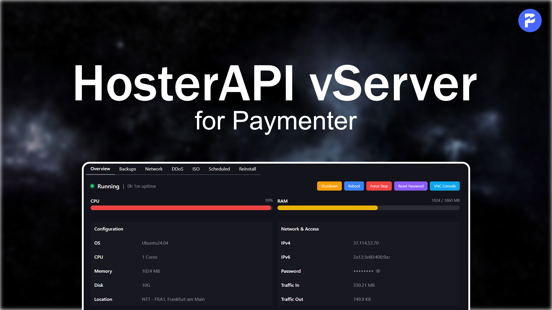 HosterAPI - vServer Reselling Paymenter