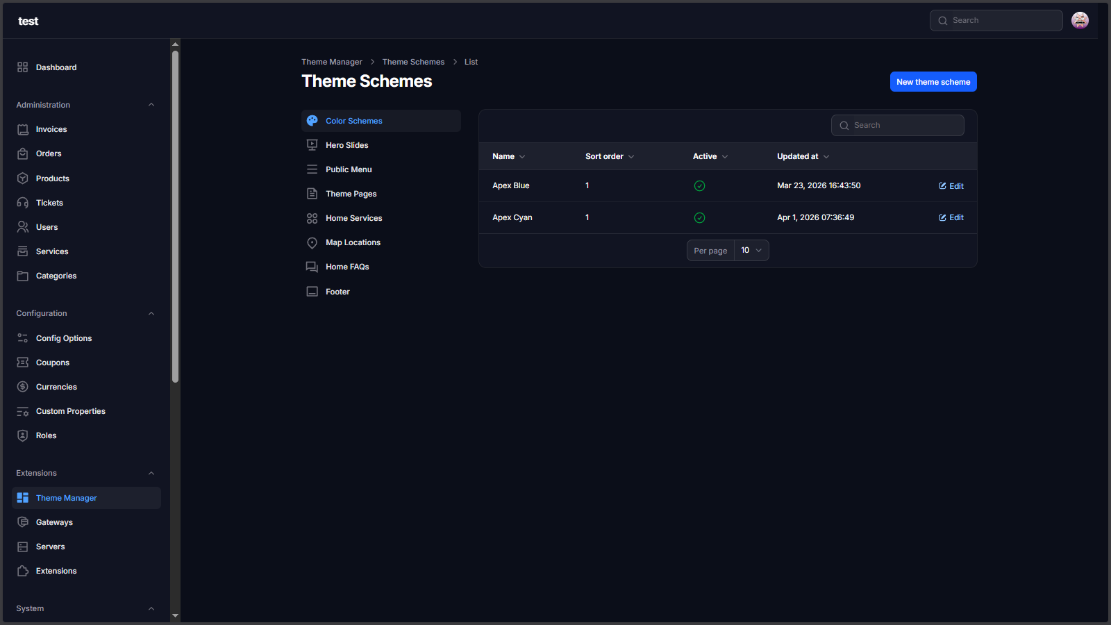 ThemeManager | Paymenter theme manager
