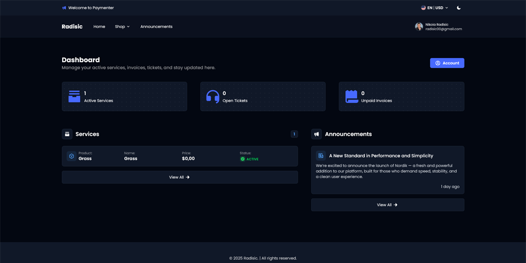 Nordik Paymenter Theme