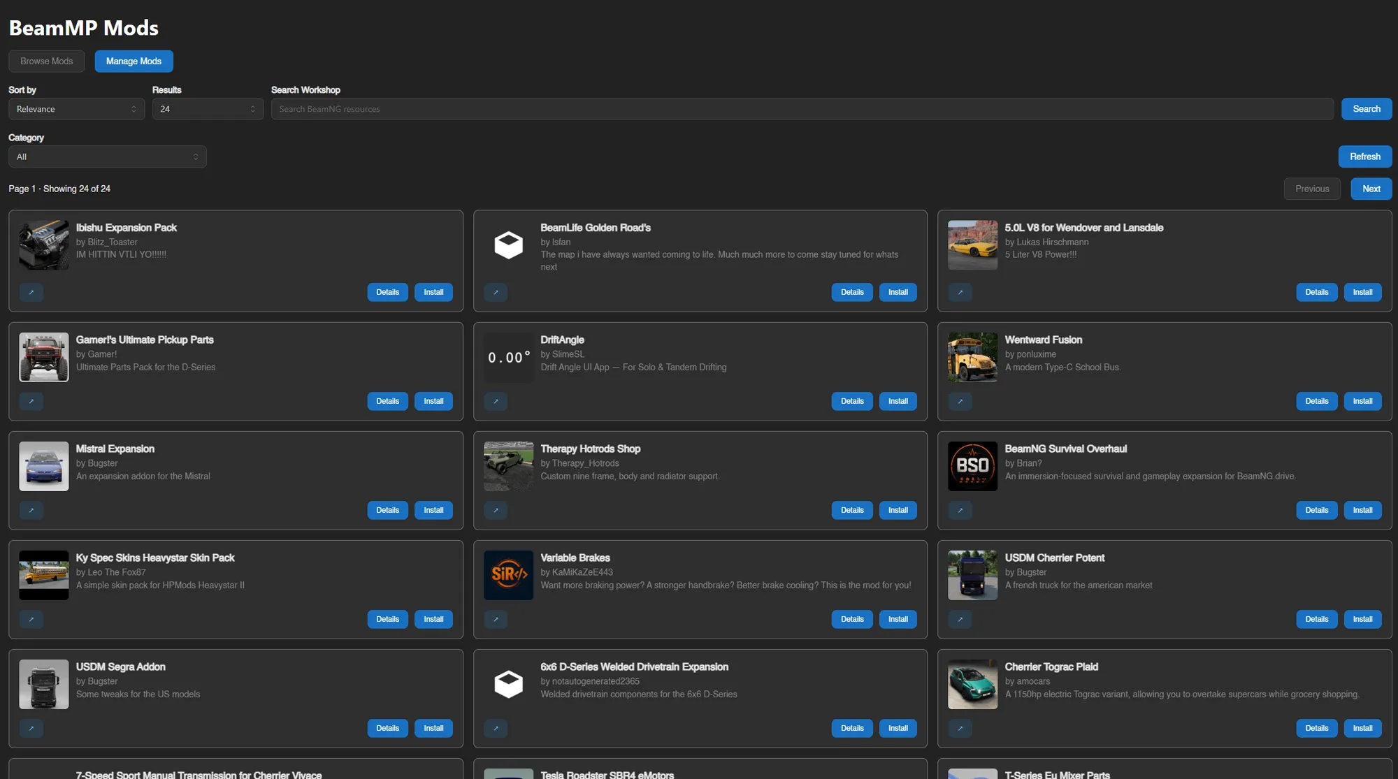BeamMP Modmanager