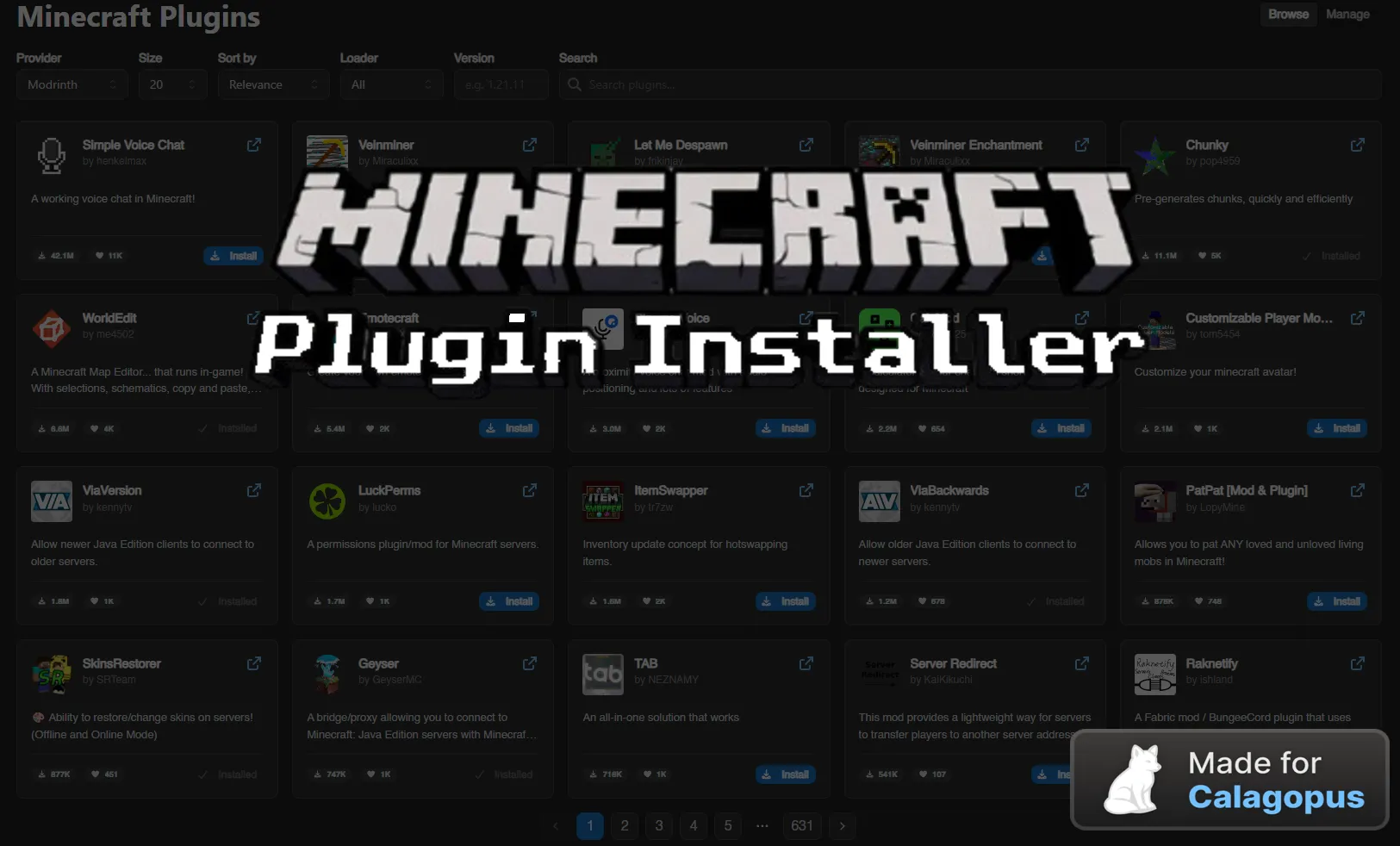 Minecraft Plugin Installer
