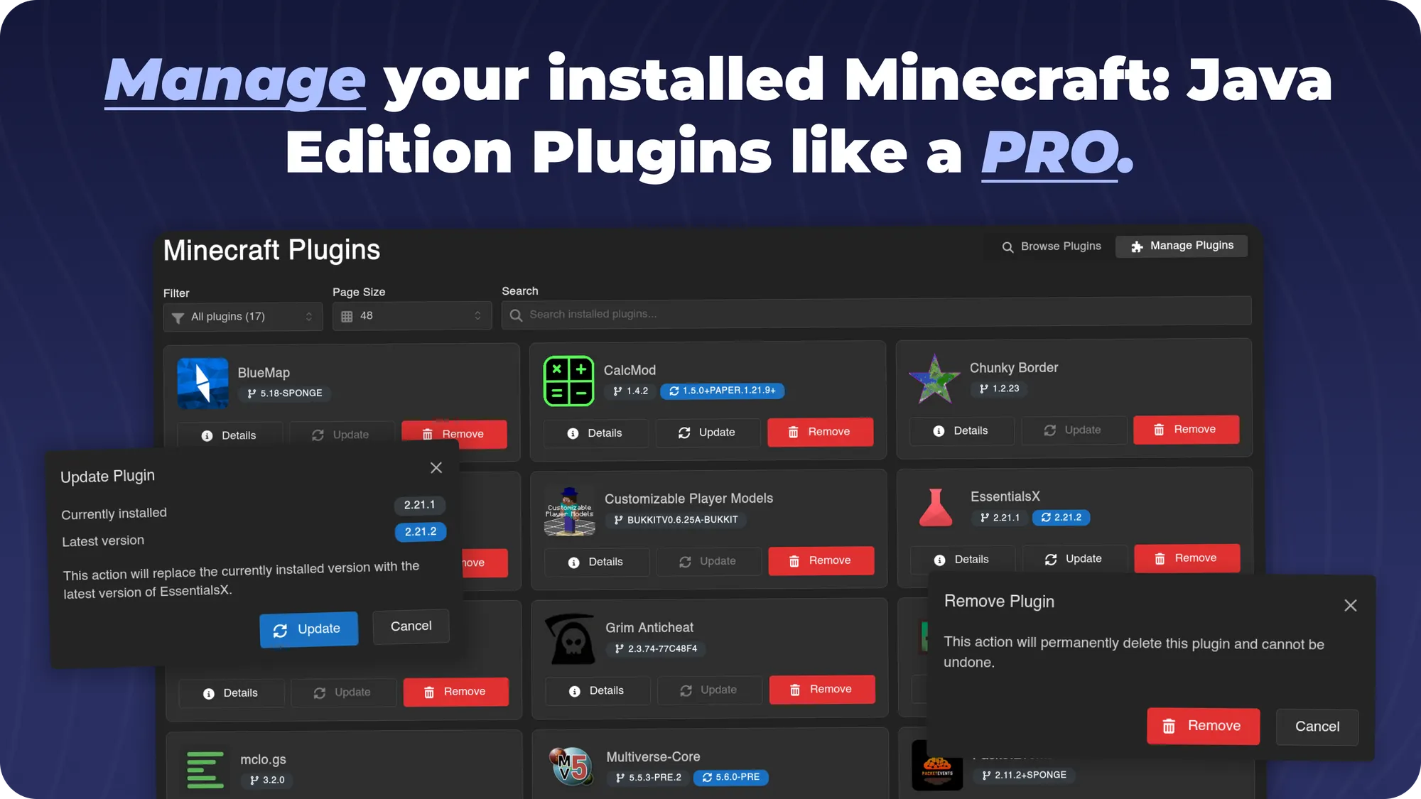 MC Plugins Manager for Calagopus screenshot 11